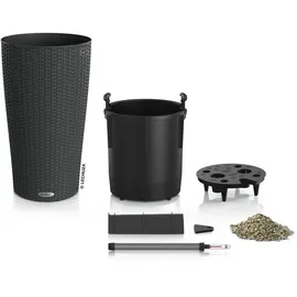 LECHUZA Cilindro Cottage Komplettset Ø 23 x 41 cm granit