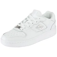 Sneaker KARL KANI "89 CLASSIC '26", Damen, Gr. 39, weiß, weiß, silber, Leder, Schuhe Sneaker