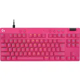 Logitech G PRO X TKL Rapid, pink, Magnetic Analog, USB, US (920-013253)