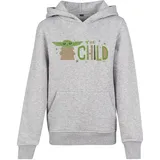 Mister Tee Mandalorian The Child Kapuzenpullover Heather Grey 146-152 cm