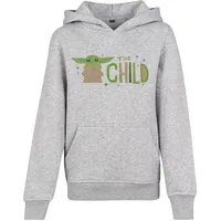 Mister Tee Mandalorian The Child Kapuzenpullover Heather Grey 146-152 cm