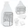 Waldin Babybett OWAL Kinderbett 7in1 mit Matratze, mitwachsendes Kinder-Bett