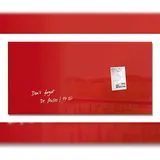 Sigel Glas-Magnettafel artverum® 91,0 x 46,0 cm rot