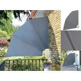 vidaXL Balkonfächer 210 x 210 cm grau