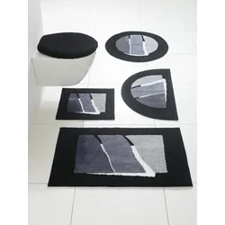 Badematte GRUND Gr. 7, schwarz, rund (Ø 75cm),, Badematten