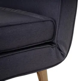 Mendler Schlafsessel HWC-D35 Stoff/Textil 0 x 0 x 0 cm Grau mit Schlaffunktion