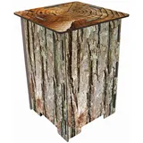 Werkhaus Photohocker Baumrinde 30 x 42 x 30 cm Braun