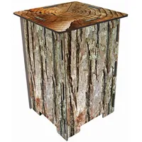 Werkhaus Photohocker Baumrinde 30 x 42 x 30 cm Braun