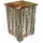Werkhaus Photohocker Baumrinde 30 x 42 x 30 cm Braun