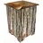 Werkhaus Photohocker Baumrinde 30 x 42 x 30 cm Braun