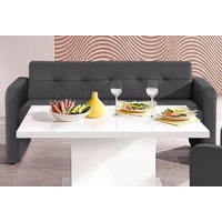 Exxpo - sofa fashion Hockerbank, mit Rückenlehne, grau