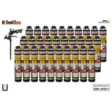 Brandschutzschaum B1 Bauschaum 30 x 750ml Montageschaum Pistolenschaum Pistole