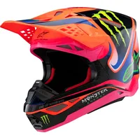Alpinestars Supertech S-M10 Deegan Monster, Motocrosshelm - Lila/Orange/Schwarz -