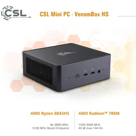 CSL Mini-PC VenomBox 8845 HS 2023 32 GB RAM 2000 GB SSD Radeon 780M Win 11