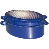 RIESS Gänsebräter 42 cm oval blau