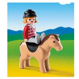 Playmobil 1.2.3 Reiterin mit Pferd 6973