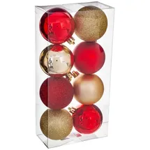Atmosphera Weihnachtsbaumkugel 7 cm rot