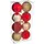 Atmosphera Weihnachtsbaumkugel 7 cm rot