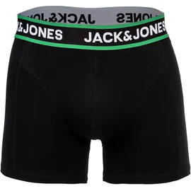 JACK & JONES JACLIMES SOLID TRUNKS schwarz/rot/türkis XXL 10er Pack