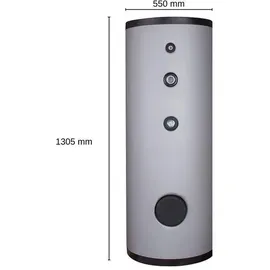 Evenes DSFI 200 189 L Edelstahl 2 Wärmetauscher