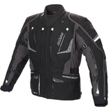 BÜSE Nero Motorrad Textiljacke, schwarz-grau, Größe L