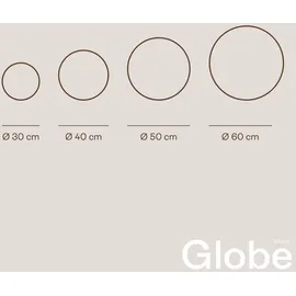 s.luce Garten Außenkugel Globe pro Kunststoff, Metall Ø 50 cm 1 Stück weiß