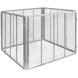 V2Aox Komposter Stahl verzinkt Kompost Metallkomposter Kompostbehälter Kompostgitter 100 x 100 x 80 cm Garten Gitter Kompost Kompostierer