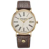 Bruno Söhnle -Nabucco Herrenuhr Braun Gold Quarz Saphirglas 38mm- 17-33085-137