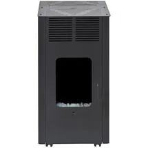 FireFix Gasheizofen Kamin Eco Plus 4,2 kW schwarz