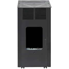 FireFix Gasheizofen Kamin Eco Plus 4,2 kW schwarz