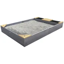 Axi Holzsandkasten Kelly mit Becken und Bank Braun/Grau
