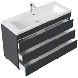 Posseik Waschbecken mit Unterschrank FELLINI 120 grafit 120,0 x 46,0 x 83,5 cm