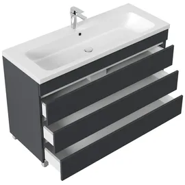 Posseik Waschbecken mit Unterschrank FELLINI 120 grafit 120,0 x 46,0 x 83,5 cm