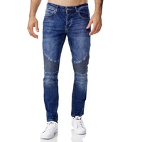 Tazzio Slim-fit-Jeans 16517 in cooler Biker-Optik blau W36