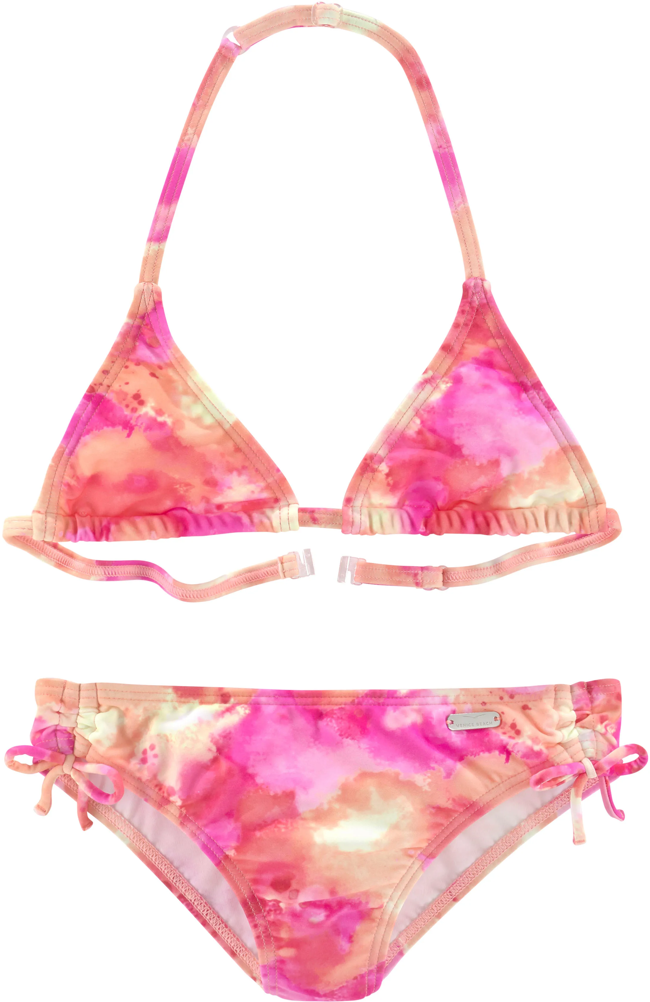 Venice Beach Triangel-Bikini »Epica Kids«, im Neondruck Venice Beach bunt-pink 170/176