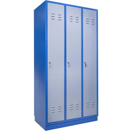 Güde GS 3 Garderobenschrank 89 x 178 cm grau-blau