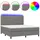vidaXL Boxspringbett 180 x 200 cm Grau