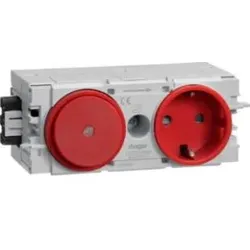 Hager GS11003020 Steckdose+Schalter Wago C-Profil rot