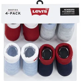 Levi's 4PK Red Tab Bootie 8 Paar Rot/Blau/Grau 1 (62/68)