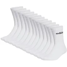 adidas Socken 12er Pack-Linear Crew Cushioned, weiß 43-45