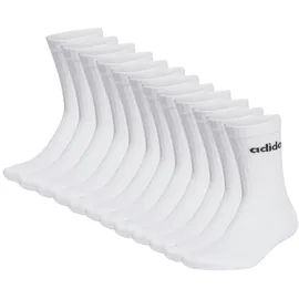 adidas Socken 12er Pack-Linear Crew Cushioned, weiß 43-45