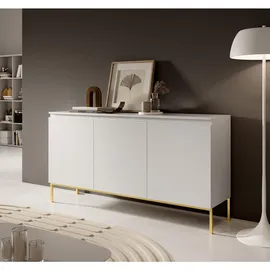 Selsey Sideboard 150 x 77 cm Weiß