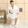 Relaxdays Toilettenpapierhalter mit Ablage Weiß,Grau