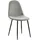 venture home Esszimmerstuhl Polar Polyester Samt Grau/Schwarz 2 Stk.