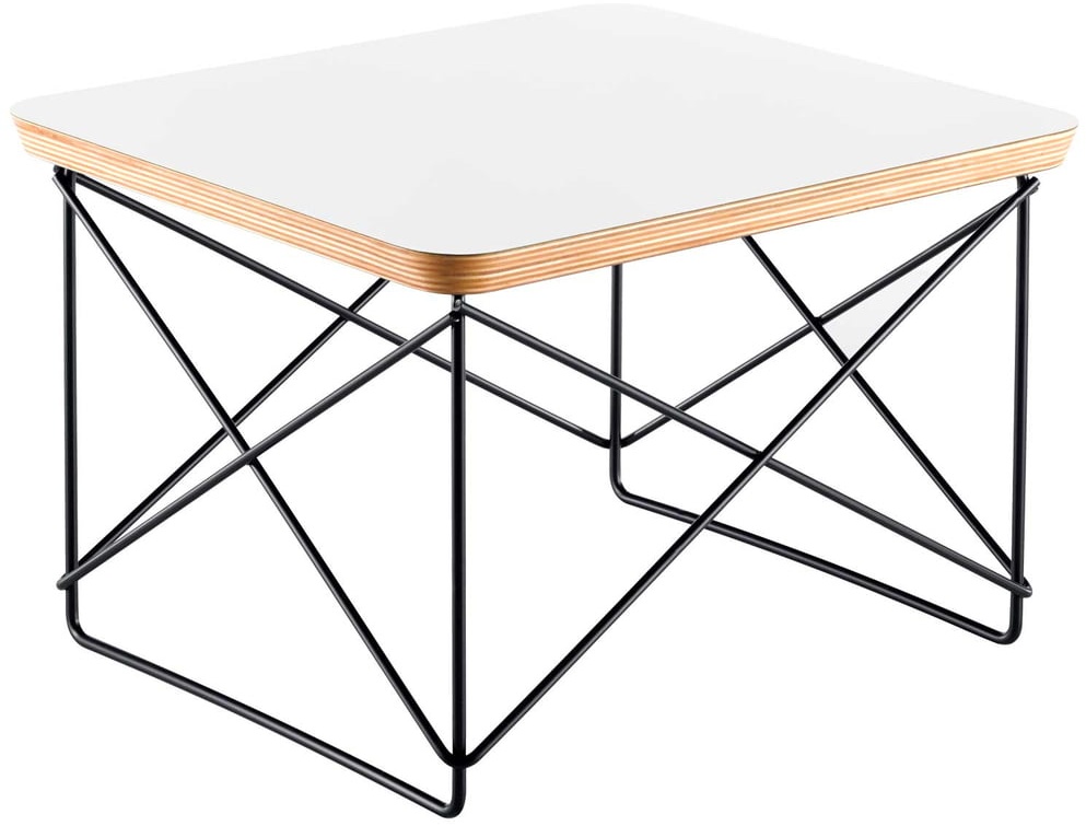 Vitra - Eames Occasional Table LTR, HPL weiß / basic dark