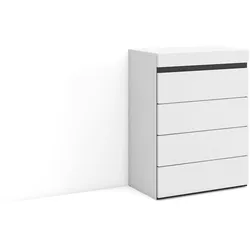 SKRAUT HOME Schubladenelement, 57x35x75 cm, Schlafzimmer, Zimmer, mit Stauraum, Schwarz-Weiß - 456_1