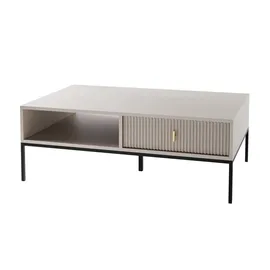 lookway Couchtisch MIDNIGHT Beige Holzwerkstoff 104 x 39 x 68 cm