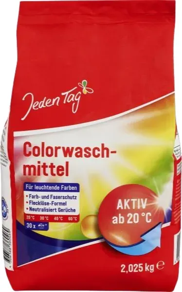 Jeden Tag Kompakt Color Waschmittel 2,025 kg