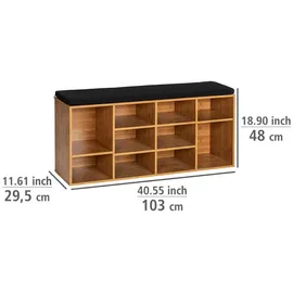 Wenko Loft 103 x 48 x 29,5 cm gepolstert / braun