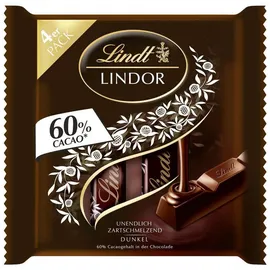 Lindt Lindor Stick Multipack Edelbitter Schokolade, mit Füllung 100g